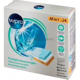 Таблетки для мытья посуды в посудомоечной машине, (24 штуки) Whirlpool 484010678172, C00308531 Таблетки для мытья посуды в посудомоечной машине, (24 штуки) Whirlpool 484010678172, C00308531