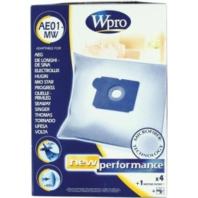 Набор мешков AE01-MW Wpro (4 шт) + фильтр для пылесоса Whirlpool 481281718608