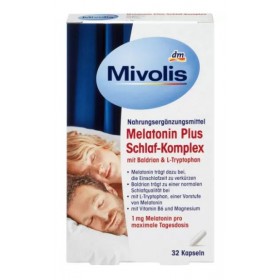 DM-067 Melatonin Plus Schlaf-Komplex 32 Kapseln, 16 g для сну DM-067 Melatonin Plus Schlaf-Komplex 32 Kapseln, 16 g для сну