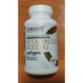OST-027  (OstroVit Vitamin D3 4000 МЕ капсули 120 tabs)